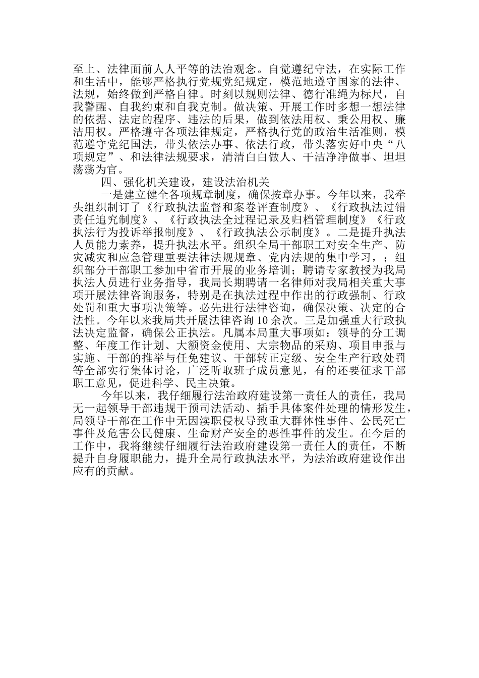 应急管理局局长2024年度述法报告_第2页