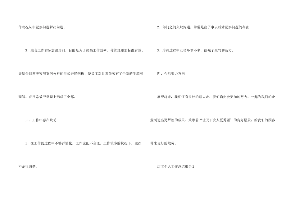 店主个人工作总结报告5篇_第3页