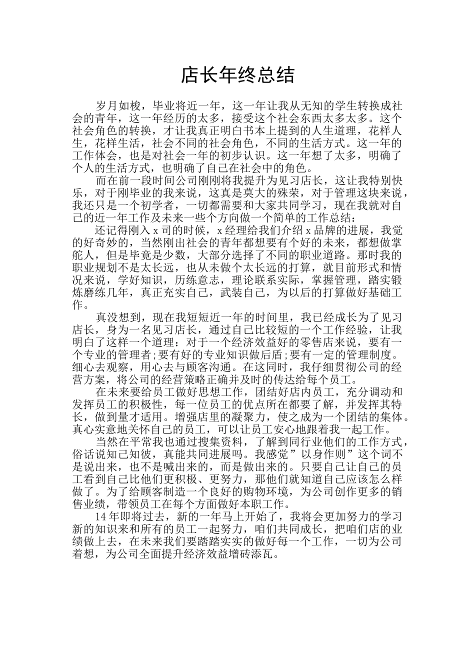 店长年终总结_第1页