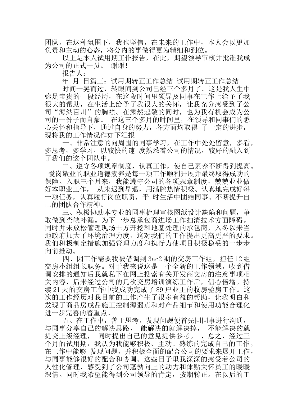 店长转正工作总结_第3页