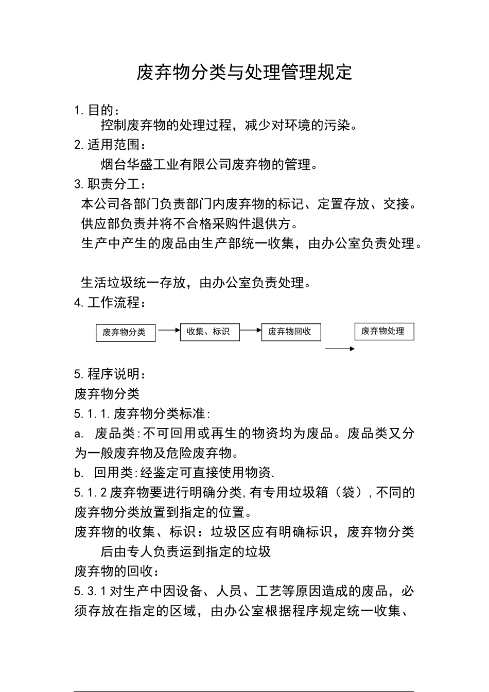 废弃物分类与处理管理规定_第1页