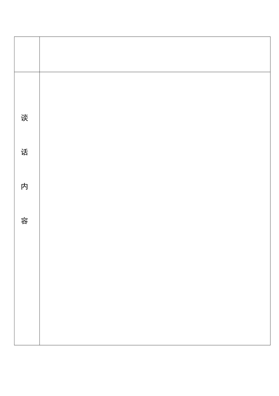 廉洁谈话记录表_第2页