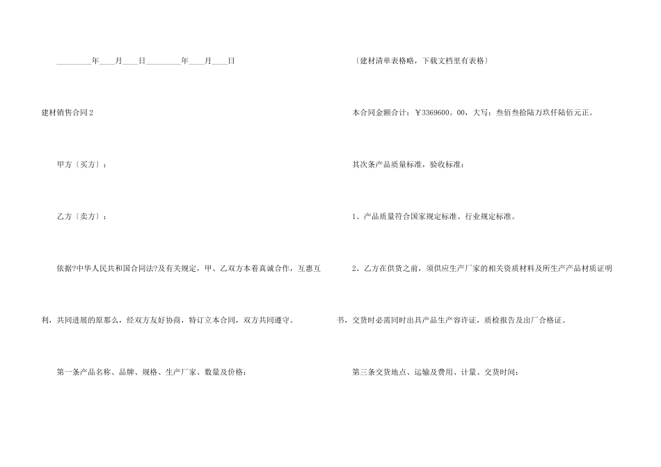 建材销售合同15篇_第3页