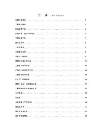 建筑、装修工程管理用表格