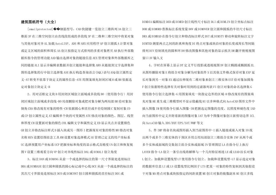 建筑图纸符号（大全）_第1页