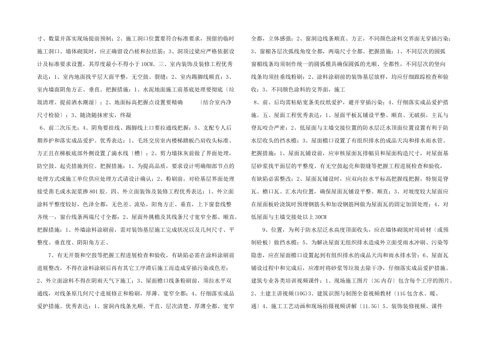 建筑工程施工质量优秀案例图文分析_第2页