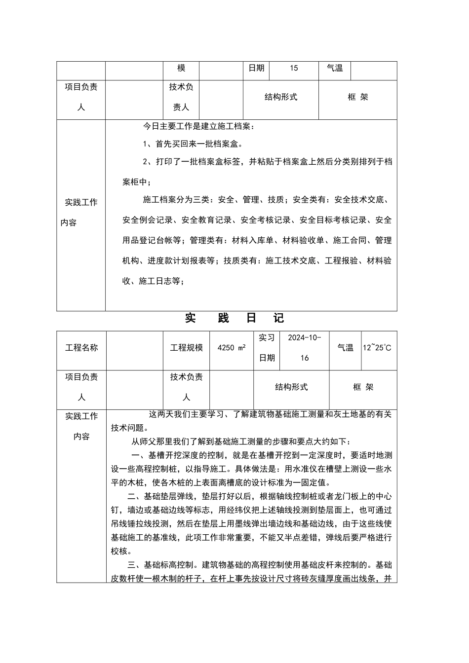 建筑施工与管理专业毕业实习日记_第3页