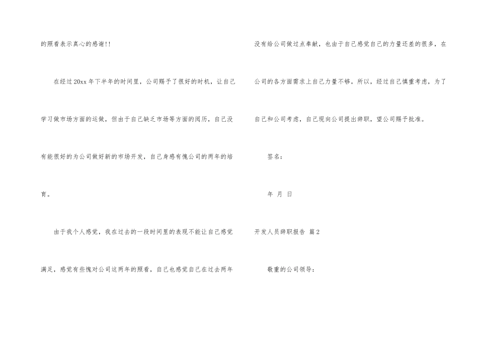 开发人员辞职报告锦集九篇_第2页