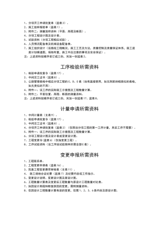 开工报告所需资料