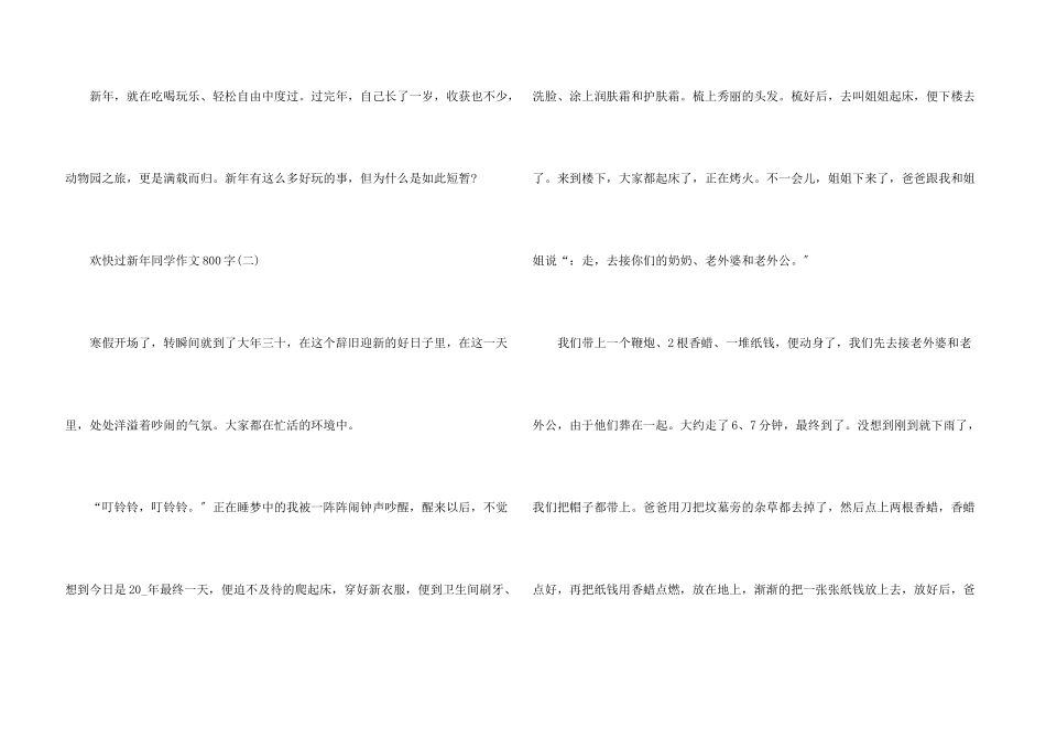开心过新年学生800字_第3页