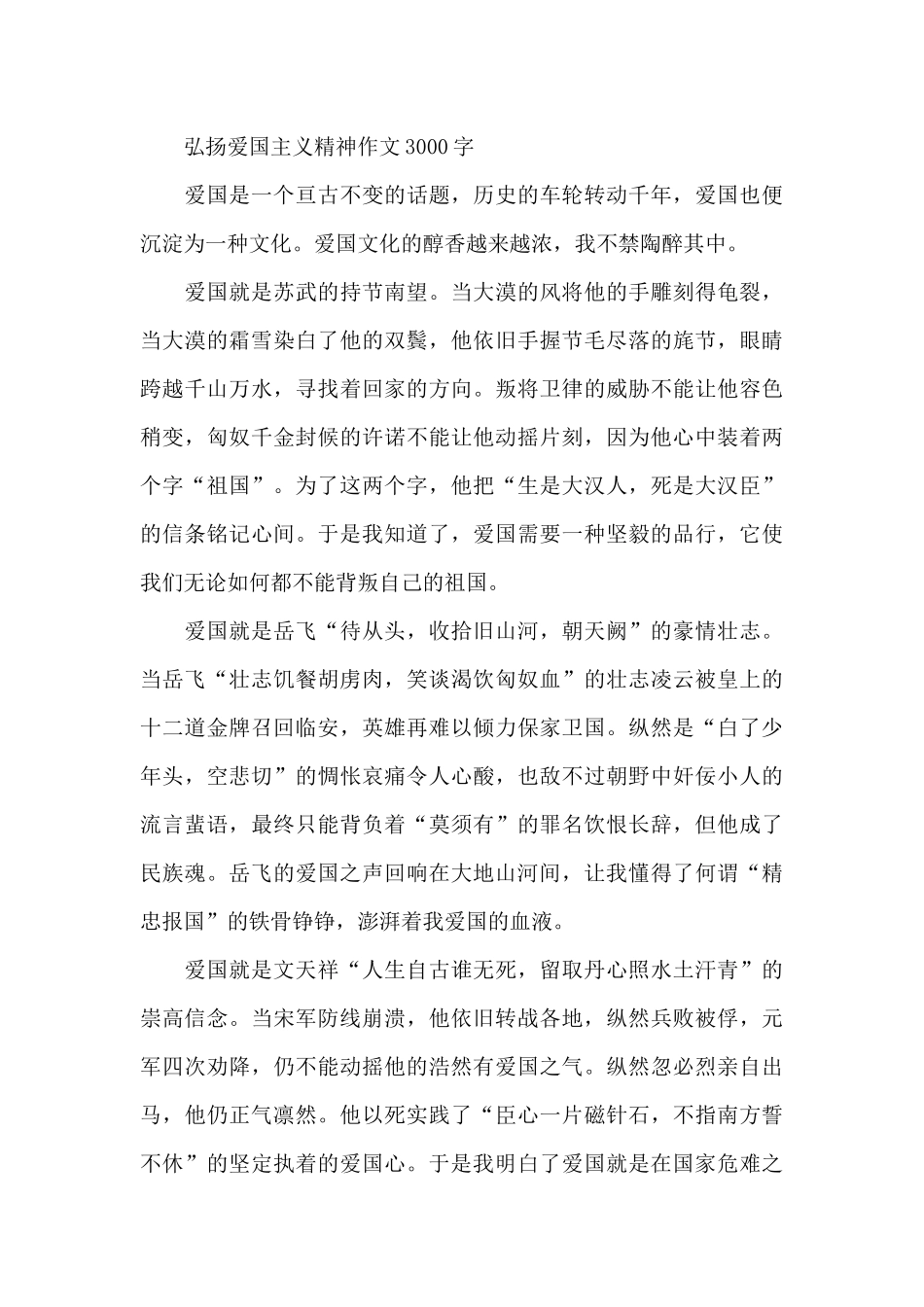 弘扬爱国主义精神作文3000字_第3页