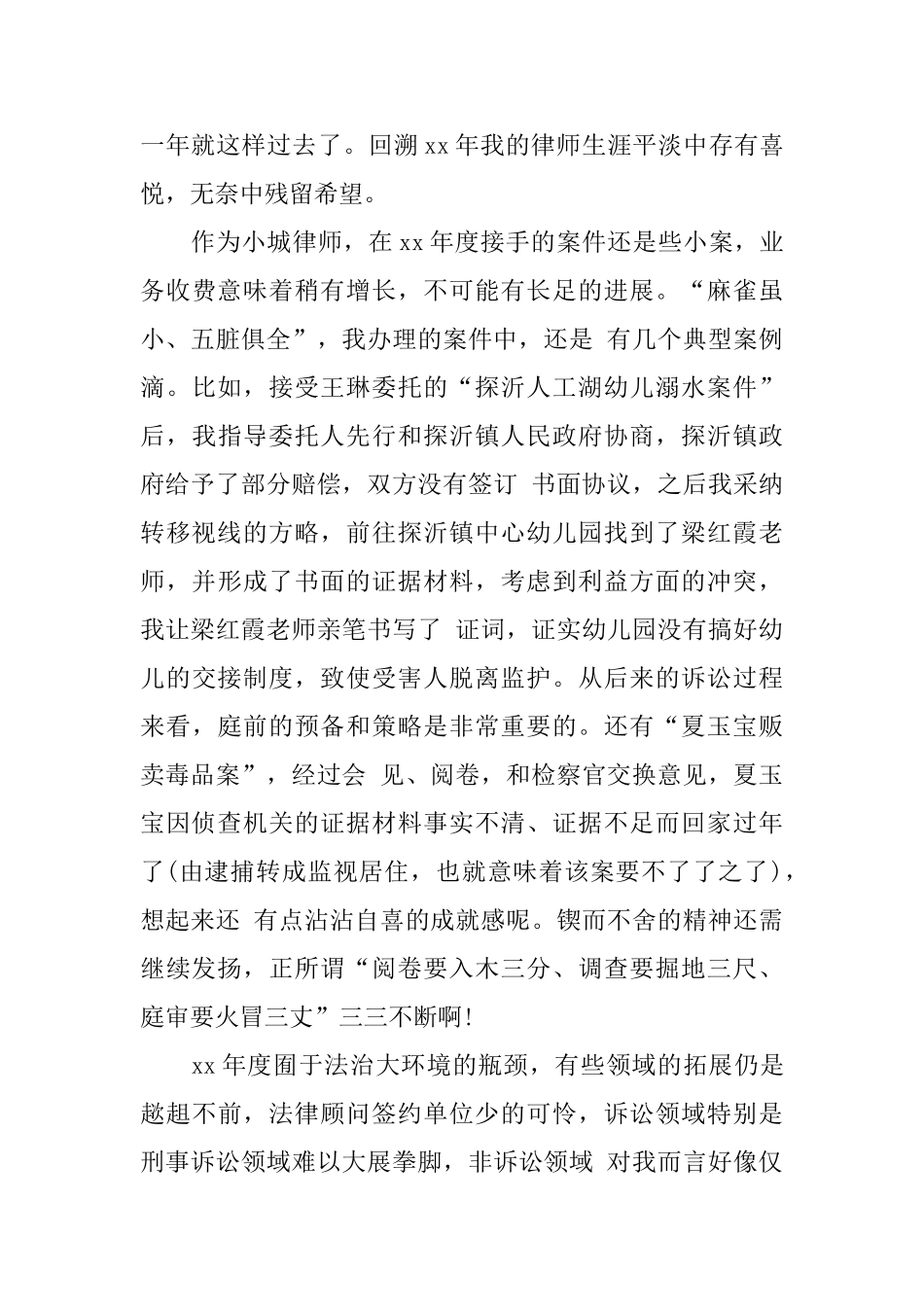 律师执业个人年度总结范文_第3页