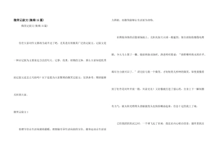 微笑记叙文(集锦15篇)