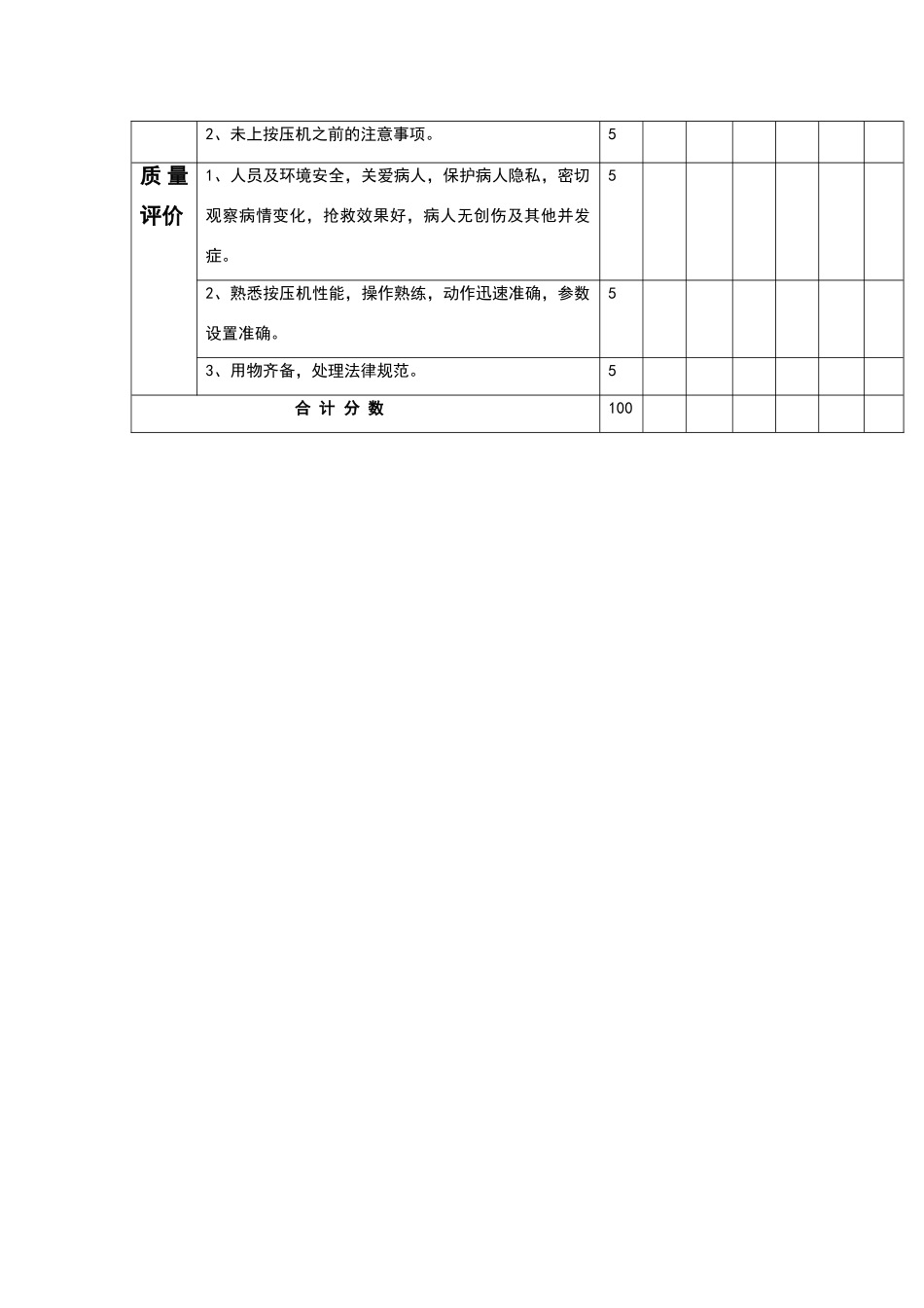 心肺复苏机操作评分标准_第2页