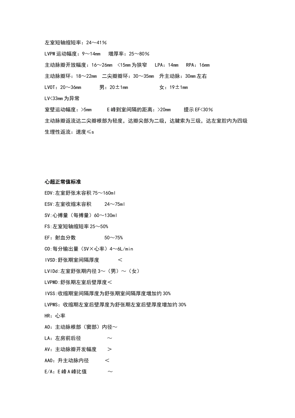 心超正常值标准_第2页