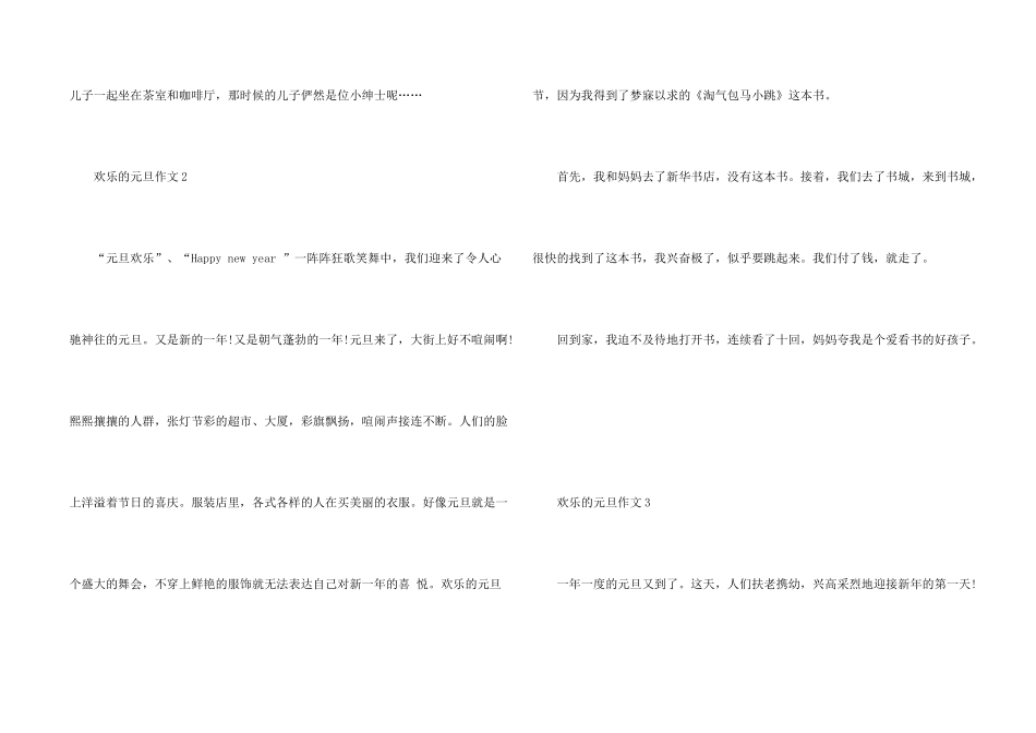 快乐的元旦10篇_第2页