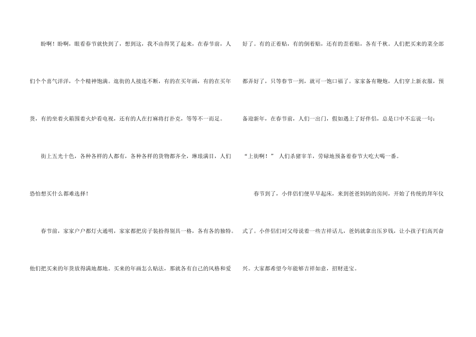 快乐的春节500字六篇_第3页
