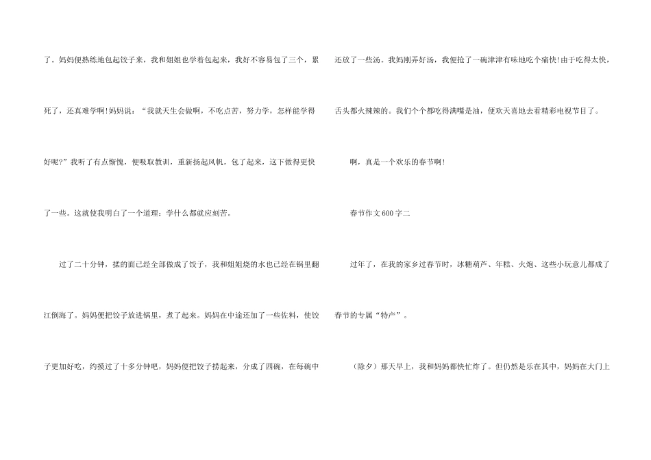 快乐的春节600字5篇2024_第2页