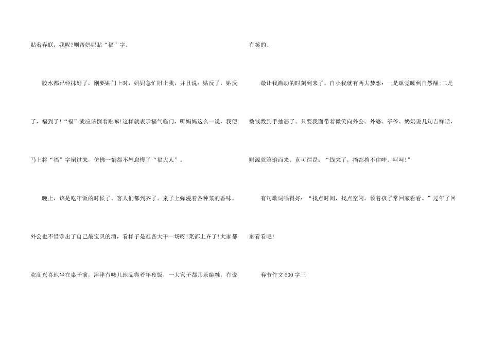 快乐的春节600字5篇2024_第3页