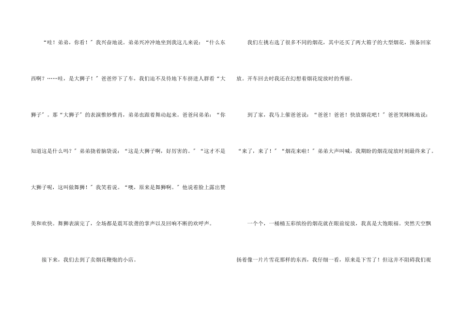 快乐的春节900字_第2页