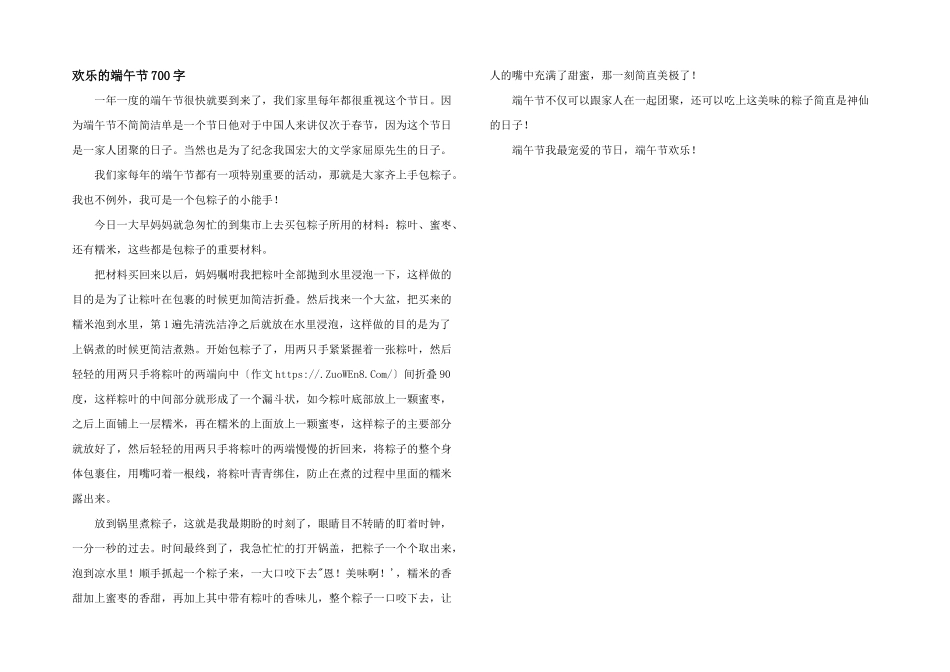快乐的端午节700字_第1页