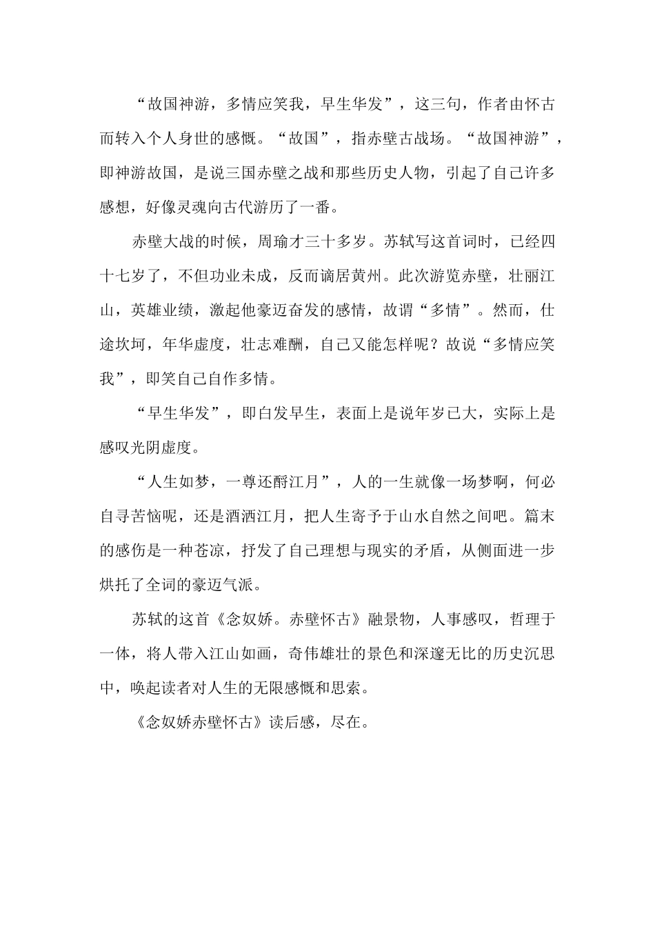 念奴娇读后感_第2页