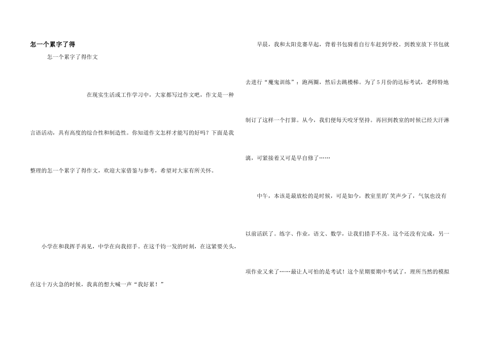 怎一个累字了得_第1页