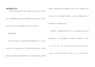 思维导图概念及作用