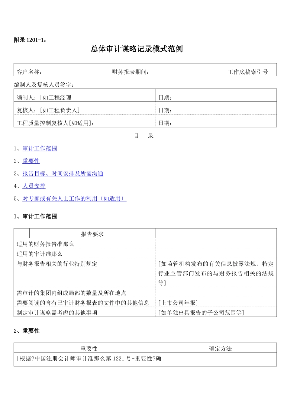 总体审计策略_第1页