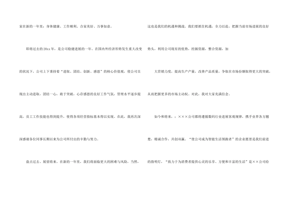总经理年会讲话稿_第2页