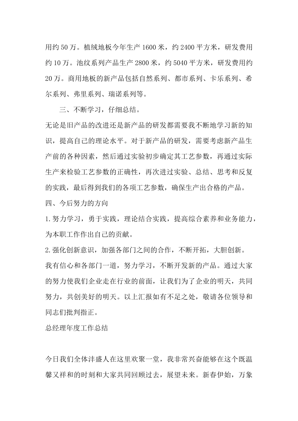 总经理年度工作总结_第2页