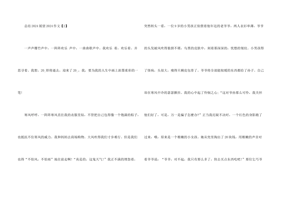 总结2024展望2024优秀_第3页
