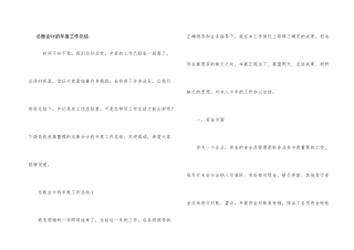 总账会计的年度工作总结