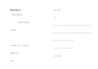 恭城实习报告总结