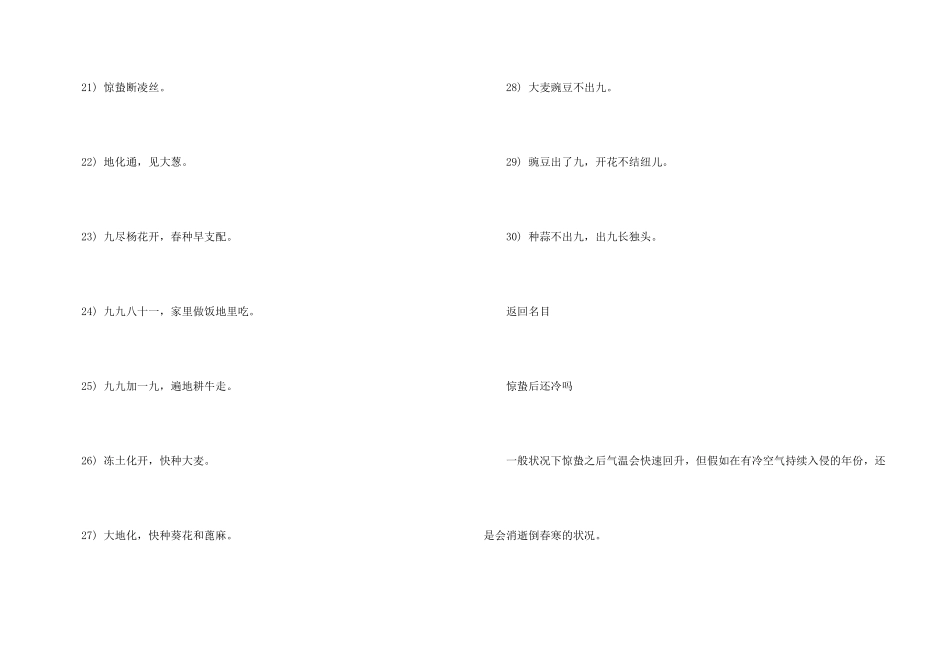 惊蛰时节的谚语_第3页