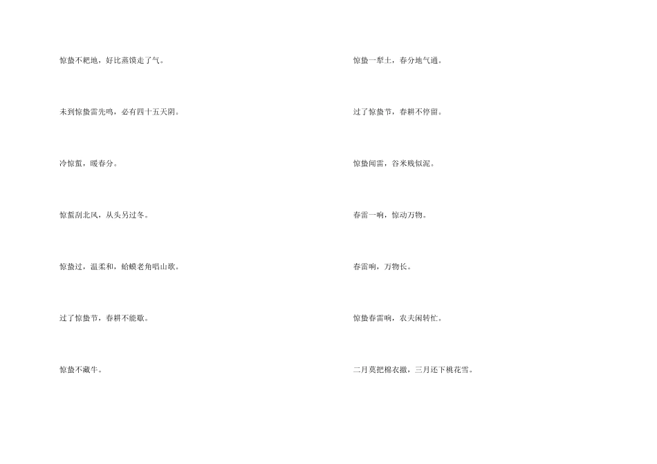 惊蛰节气谚语_第2页