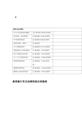 惠普激光打印机常见故障排除实例集锦