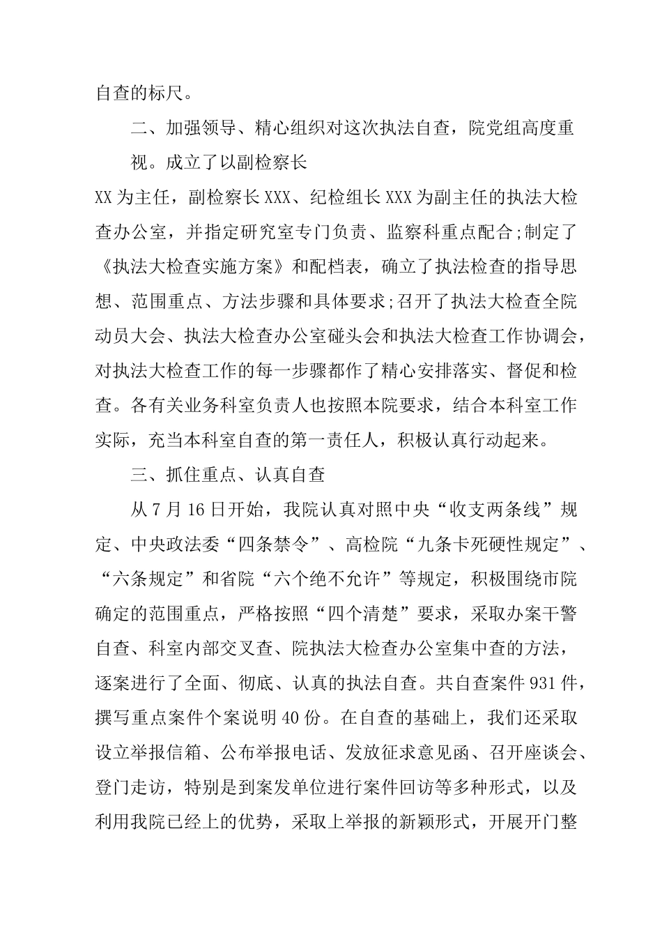 执法检查自查报告_第2页