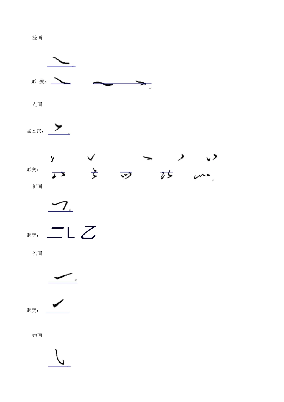 硬笔行书基本笔画_第2页