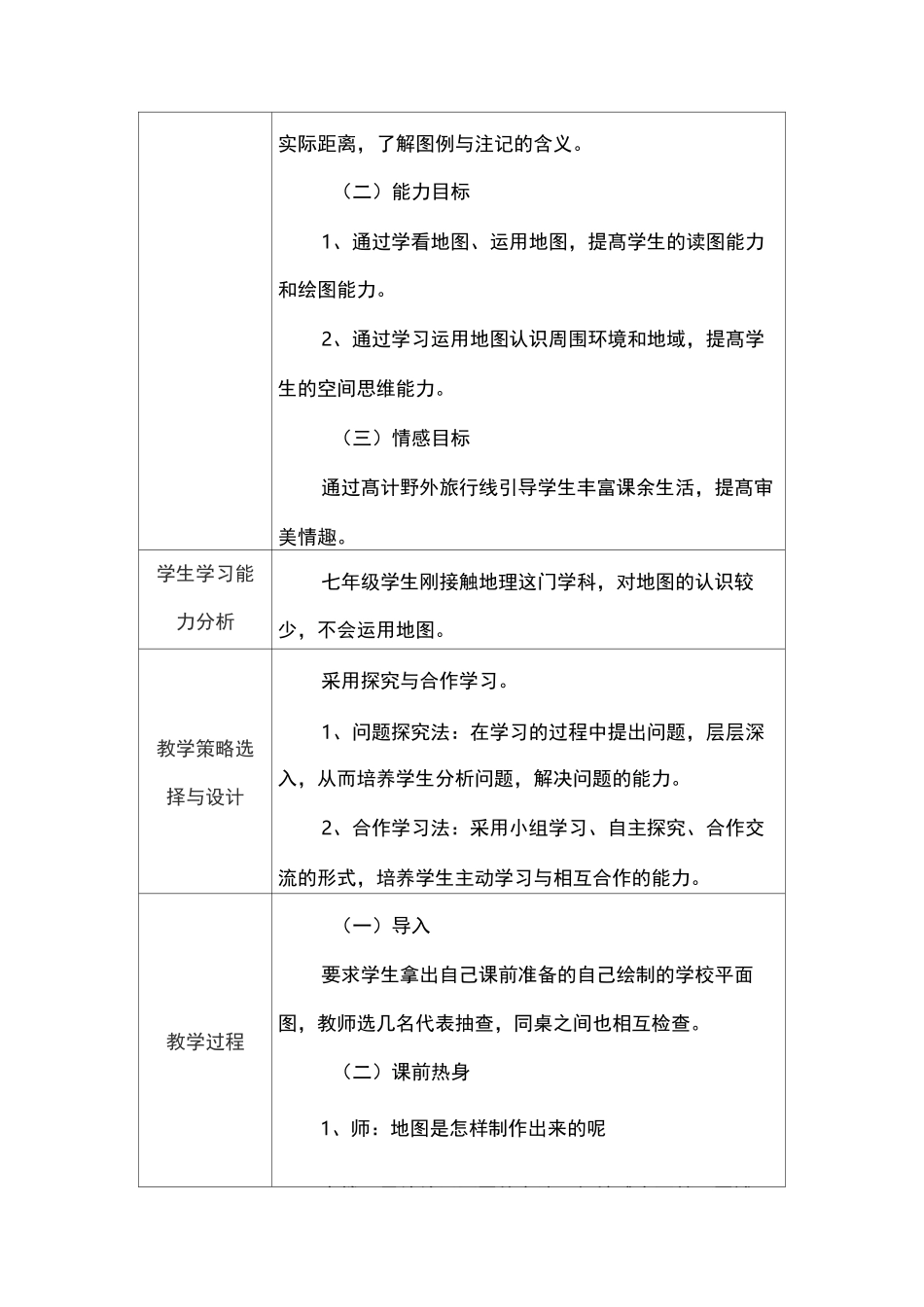 初中地理教学课例《我们怎样学习地理》课程思政核心素养教学设计及总结反思_第2页