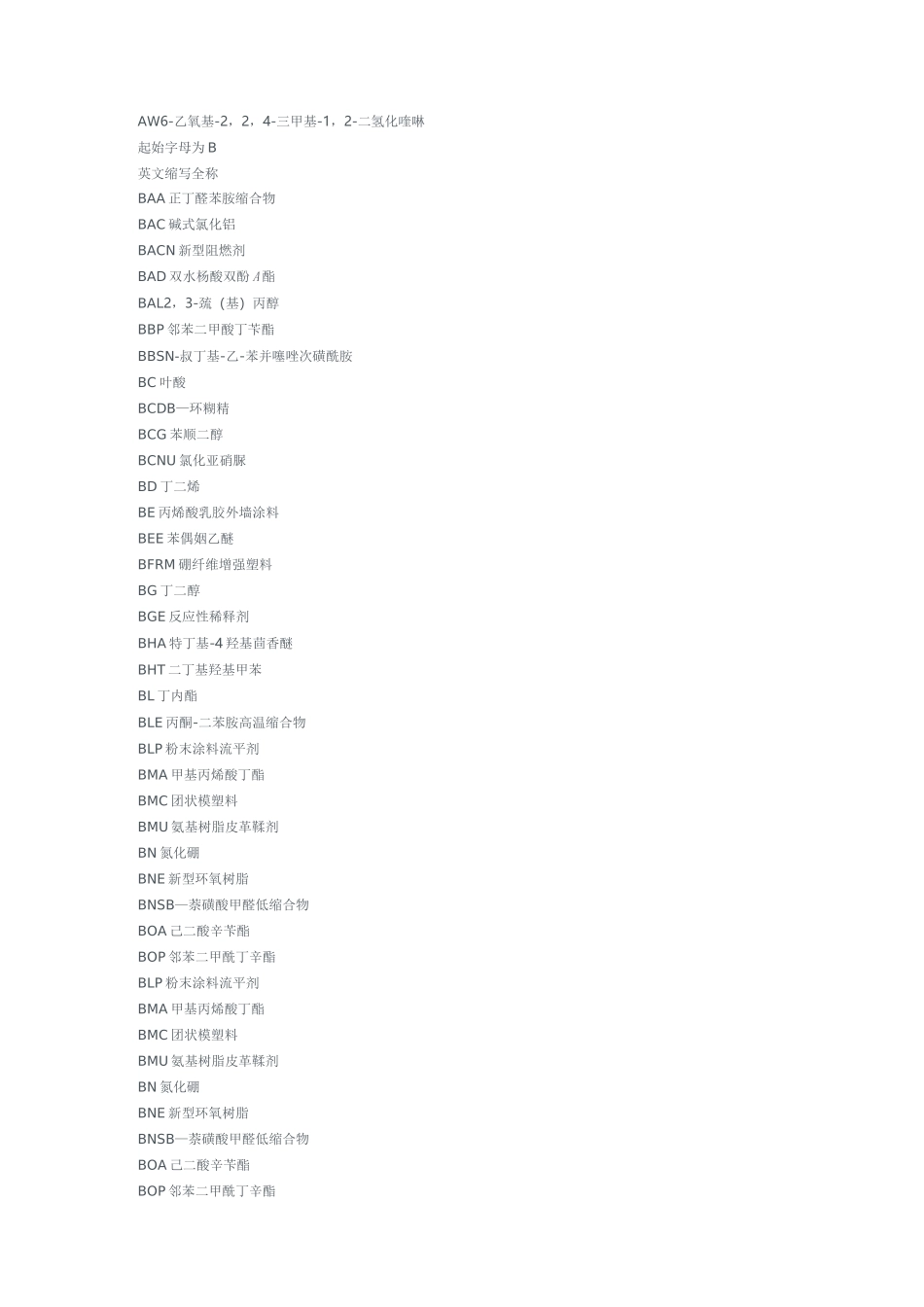 常用化学物质名称缩写_第2页