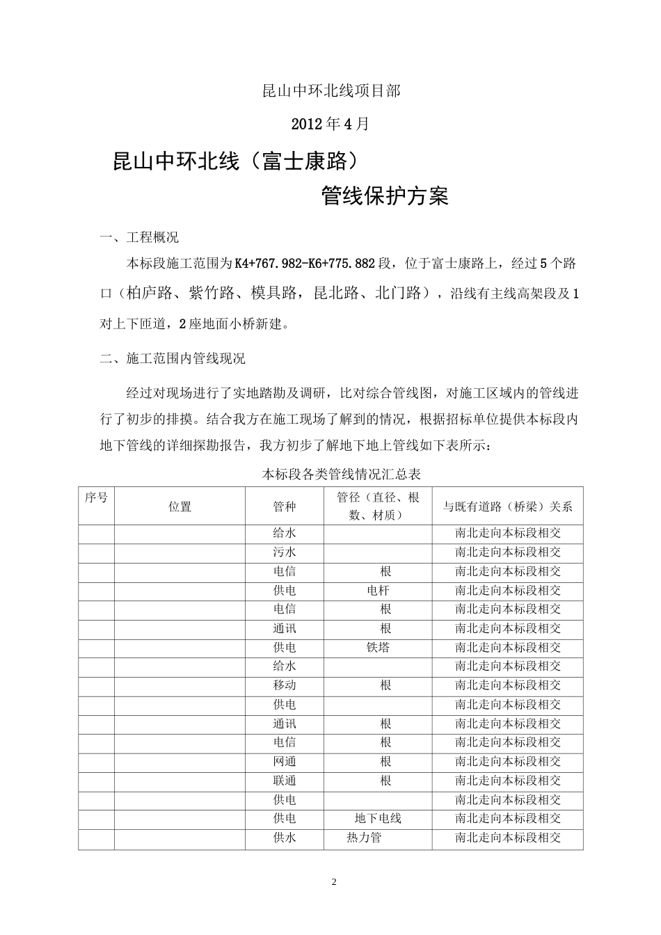 管线保护专项施工方案_第2页