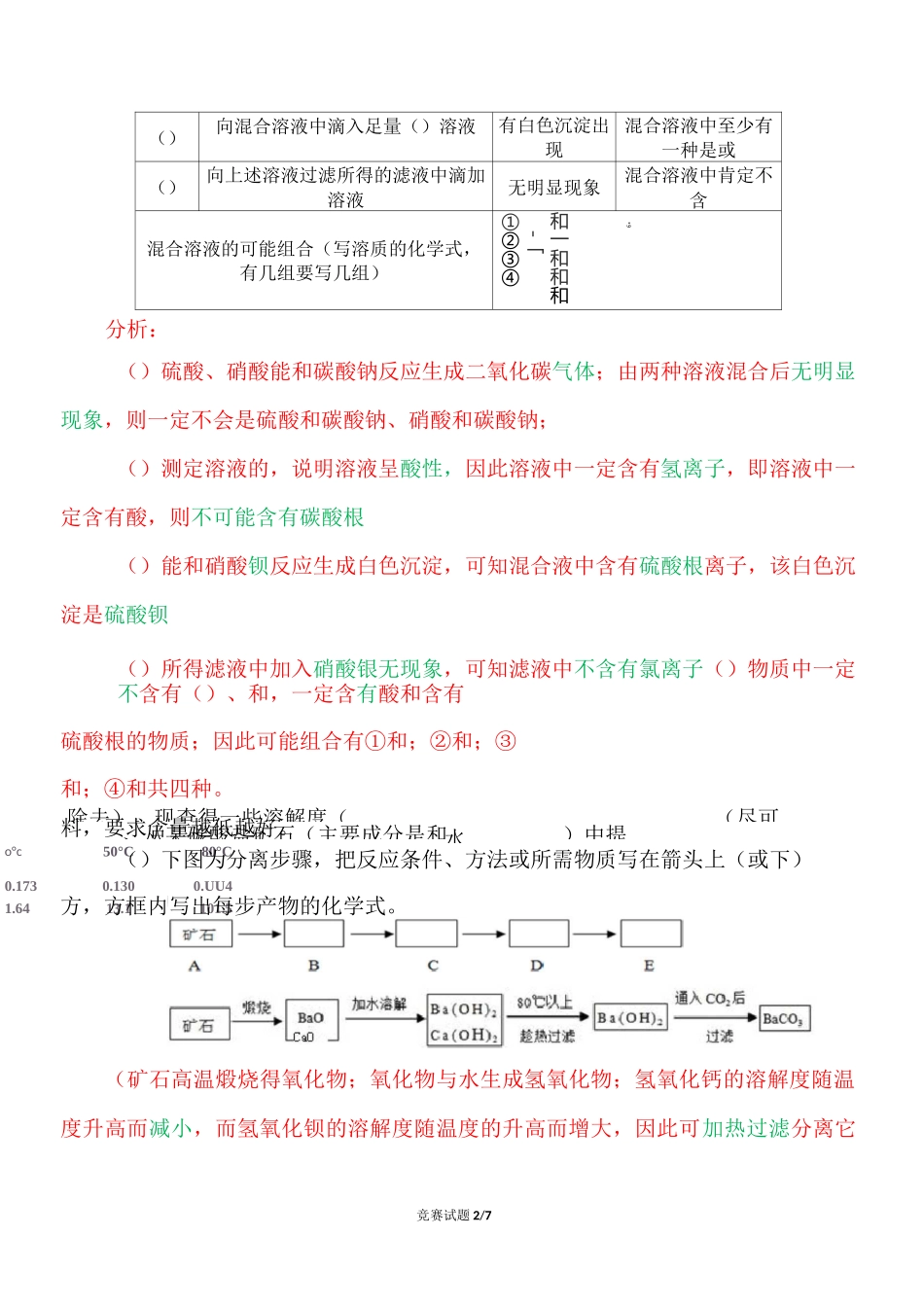 初中化学竞赛试题精析(十六)_第2页
