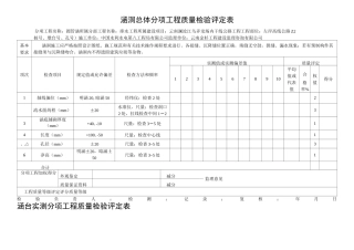 涵洞检查及评定表
