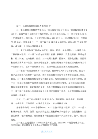 分销渠道经典案例