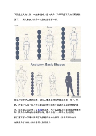 人体速写练习绘画教程