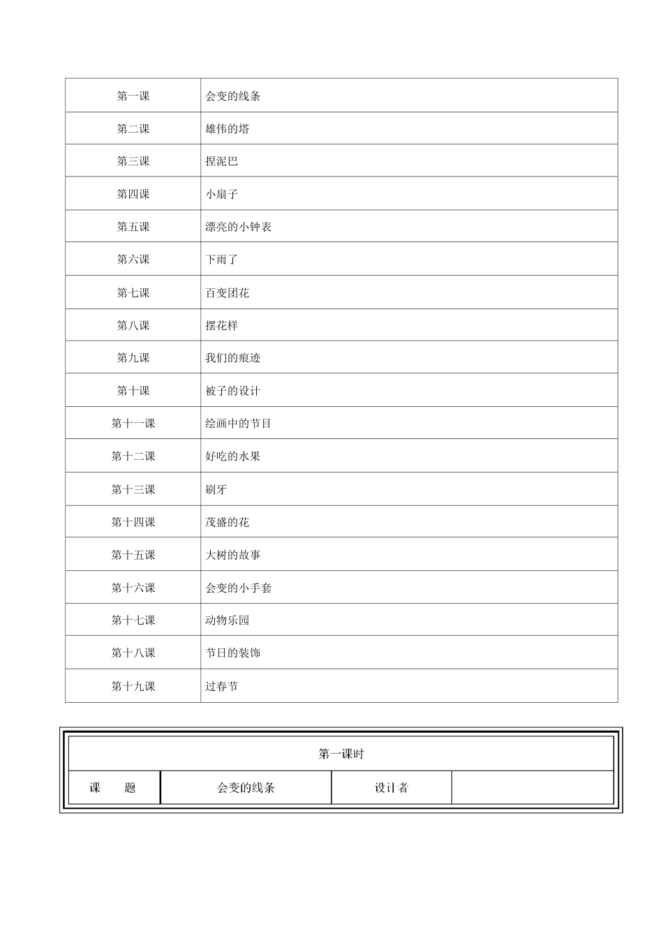 人美版小学美术二年级上册教案 全册_第2页