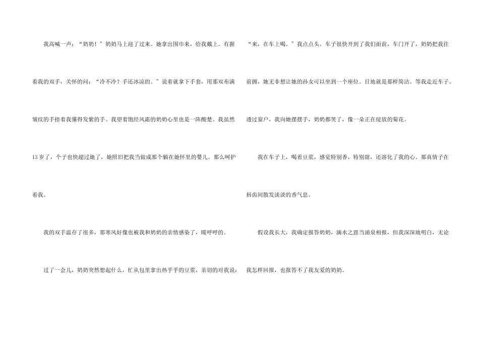 感恩我的奶奶4篇_第2页