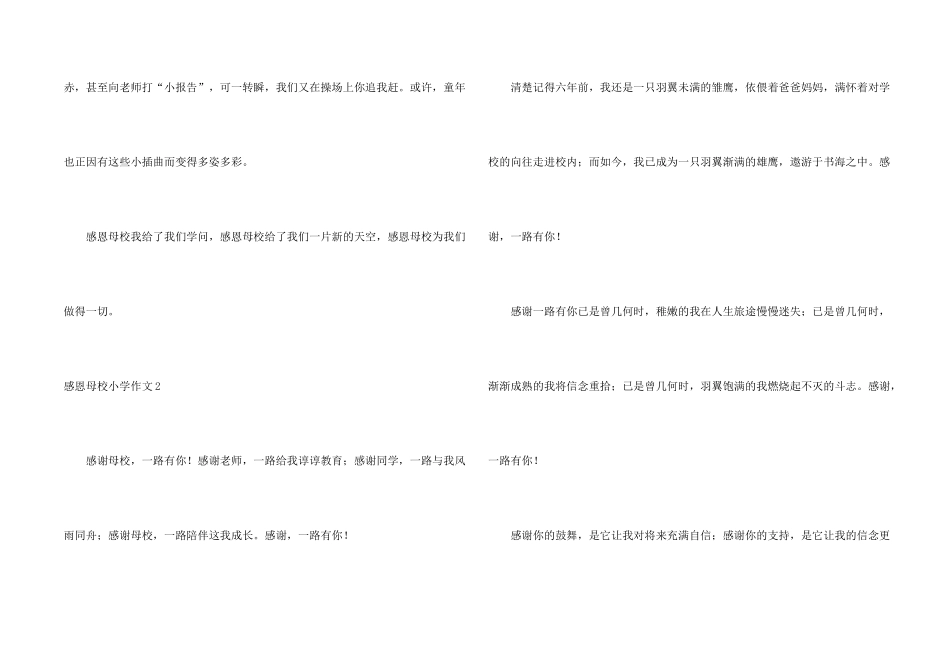 感恩母校小学_第2页