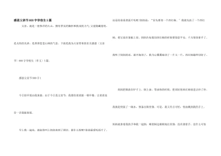 感恩父亲节800字小学生5篇